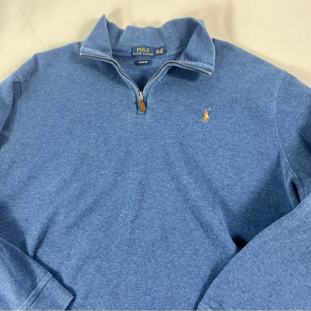 Polo by Ralph Lauren Blue Zip Up Sweater